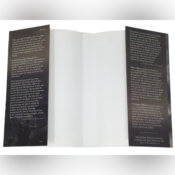 J.R.R. TOLKIEN THE CHILDREN OF HÚRIN Hardcover Book - Picture 9 of 14